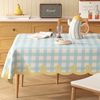 Creamy dining tablecloth without washing, oilproof, waterproof, and scald-proof tea table cloth 2025 new pvc thermal insulation desktop mat Creamy dining tablecloth without washing, oilproof, waterproof, and scald-proof tea table cloth 2025 new pvc thermal insulation desktop mat