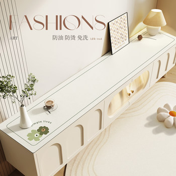 Tv cabinet table mat waterproof side cabinet table mat cut shoe cabinet mat light luxury high-end porch countertop protection mat Tv cabinet table mat waterproof side cabinet table mat cut shoe cabinet mat light luxury high-end porch countertop protection mat