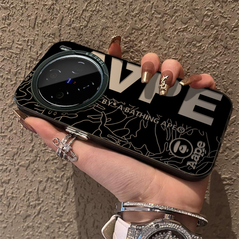 Fashionable Brand Ape Head Suitable for Vivox200Pro Mobile Phone Case X80 New 70 Frosted Silicone S17 All-Inclusive X90 Anti-Fall S16 Ultra-Thin 15 Creative X100 Stylish 18E Men's and Women's S19 Protective Cover Fashionable Brand Ape Head Suitable for Vivox200Pro Mobile Phone Case X80 New 70 Frosted Silicone S17 All-Inclusive X90 Anti-Fall S16 Ultra-Thin 15 Creative X100 Stylish 18E Men's and Women's S19 Protective Cover