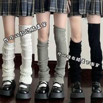 Stacking stockings short boots long knee socks large fat mm long calf socks modified socks thin shade