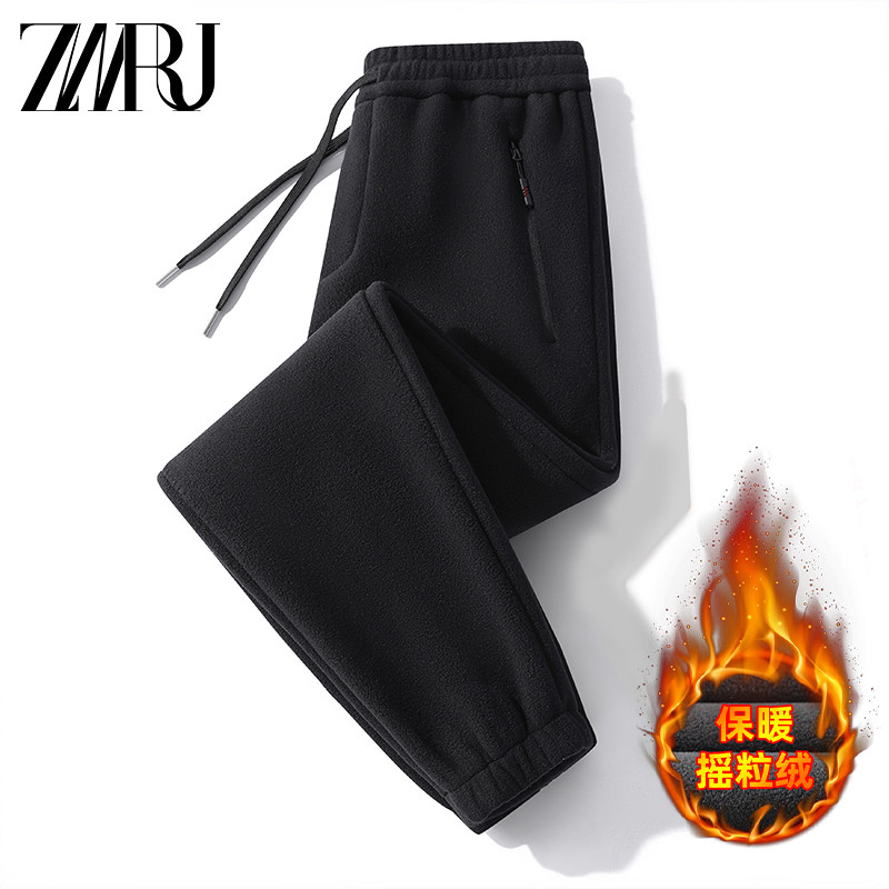 Outdoor Grip Suede Pants Female men Shake Grain Suede velvet Climbing Climbing Pants Autumn Winter Windproof Pants Submachine Clothing Matching Pants-Taobao