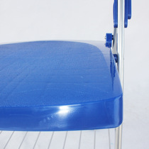 Folding training chair with writing board office conference chair plastic folding backrest chair household installation-free teaching chair