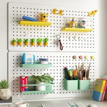 Desktop Dongle Board Shelve Stainless Steel Desk Containing Wall Accessories Display Office Study Desk Student Dormitory