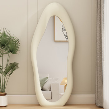 Yunduo full-body mirror household fitting mirror floor-standing mirror cream style bedroom dressing mirror mango internet celebrity clothing store mirror