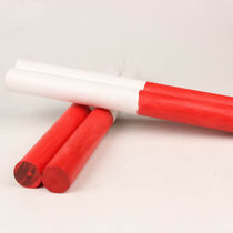 Double Comfort Solid Wood Baton Bar Athletics Competition School Apparatus Red White Wooden Baton Bar Adult Children Sports Bodybuilding