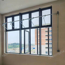 Hand-operated window opener curved arm manual window opener fire smoke exhaust window top-hung mid-hung window casement window one-to-one multi-sash window