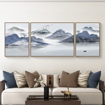 Living room decoration painting ink Ink Zen landscape painting New Chinese style sofa Background wall hanging painting modern minimalist fresco