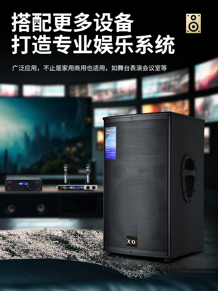 Xo Dance Conference Room Billiards Audio Amplifier Set Home Ktv Singing Karaoke Speaker Fitness Subwoofer
