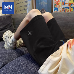 Tangshi Group Mh Men's Shorts Summer American-Style Loose Thin Pure Cotton Casual Outdoor Five-Point Shorts for Men D