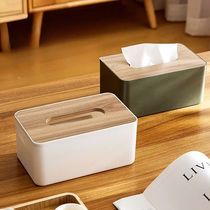 2024 New Wooden Tissue Holder Household Paper Towel Storage