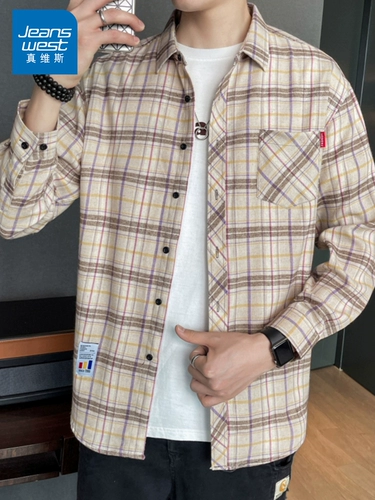 Рубашка, мужская куртка, лонгслив для отдыха, осенняя