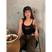 Tight heart womens short knitted camisole womens summer HBK2022 tight hot girl beautiful back style ancient nsi high waist