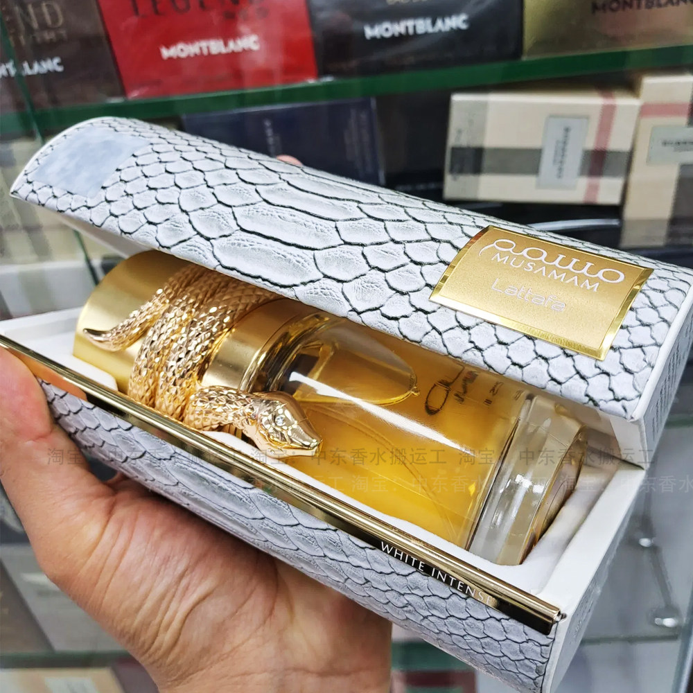 迪拜lattafa香水白色穆萨曼musamam white intense black100ml女评价