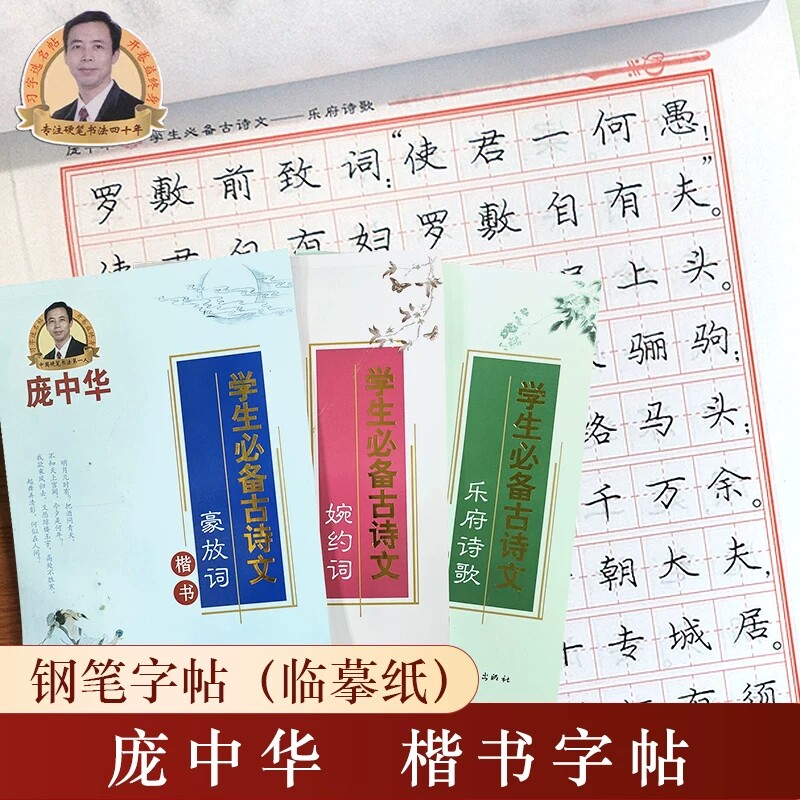 庞中华行书楷书练字帖中学生古诗词 菜根谭 名人名言 练字成人字帖基础训练行楷钢笔书法成年大学生硬笔庞中华宋词蒙纸临摹练字帖