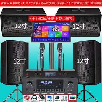 Home Ktv New Karaoke Professional Speaker Ktv Set Karaoke Machine Conference Bluetooth Anti-Howling Subwoofer
