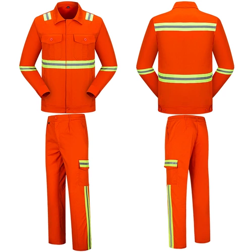 Летняя рефлексивная стрип -костюм набор мужских кольцевых охранников Муниципальная дорога Стандартная линия