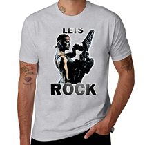 Lets Rock T-Shirt korean fashion vintage clothes anime summe
