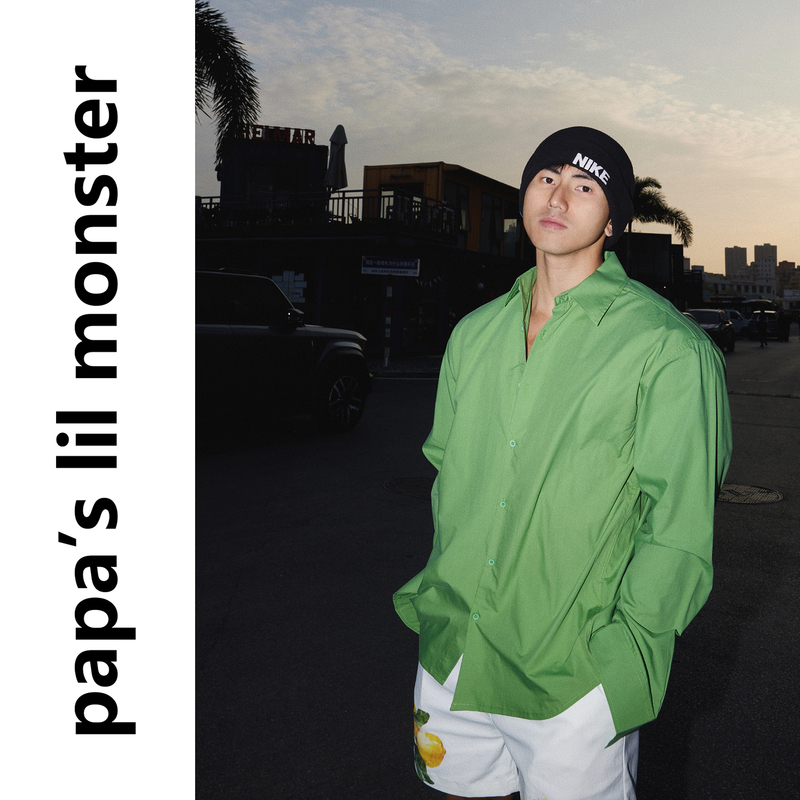 Papaslilmonster【Neon Night Style】American Casual Long-Sleeved Shirt, Loose Lapel Commuter Top