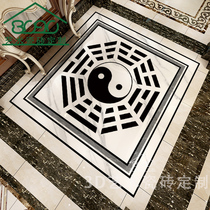 Living room restaurant entrance hall 800X800 single piece mosaic tile microcrystalline floor tiles aisle corridor floor diagram