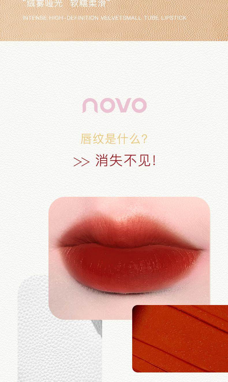 【中国直邮】 NOVO 新款三支装口红套装 哑光雾面 不沾杯 (#045烂番茄 #926伯爵红茶 #1966暖棕红)