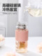 喝水杯女学生高颜值耐高温带盖玻璃杯便携简约随手杯可爱泡茶杯子
