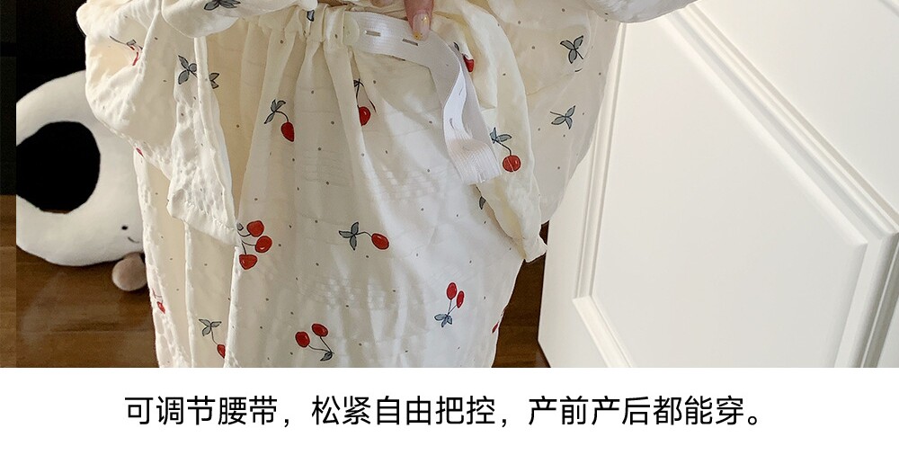 全棉纯棉云朵棉可拆卸胸垫产后月子服2026年夏季产妇坐月子待产衣 — 7