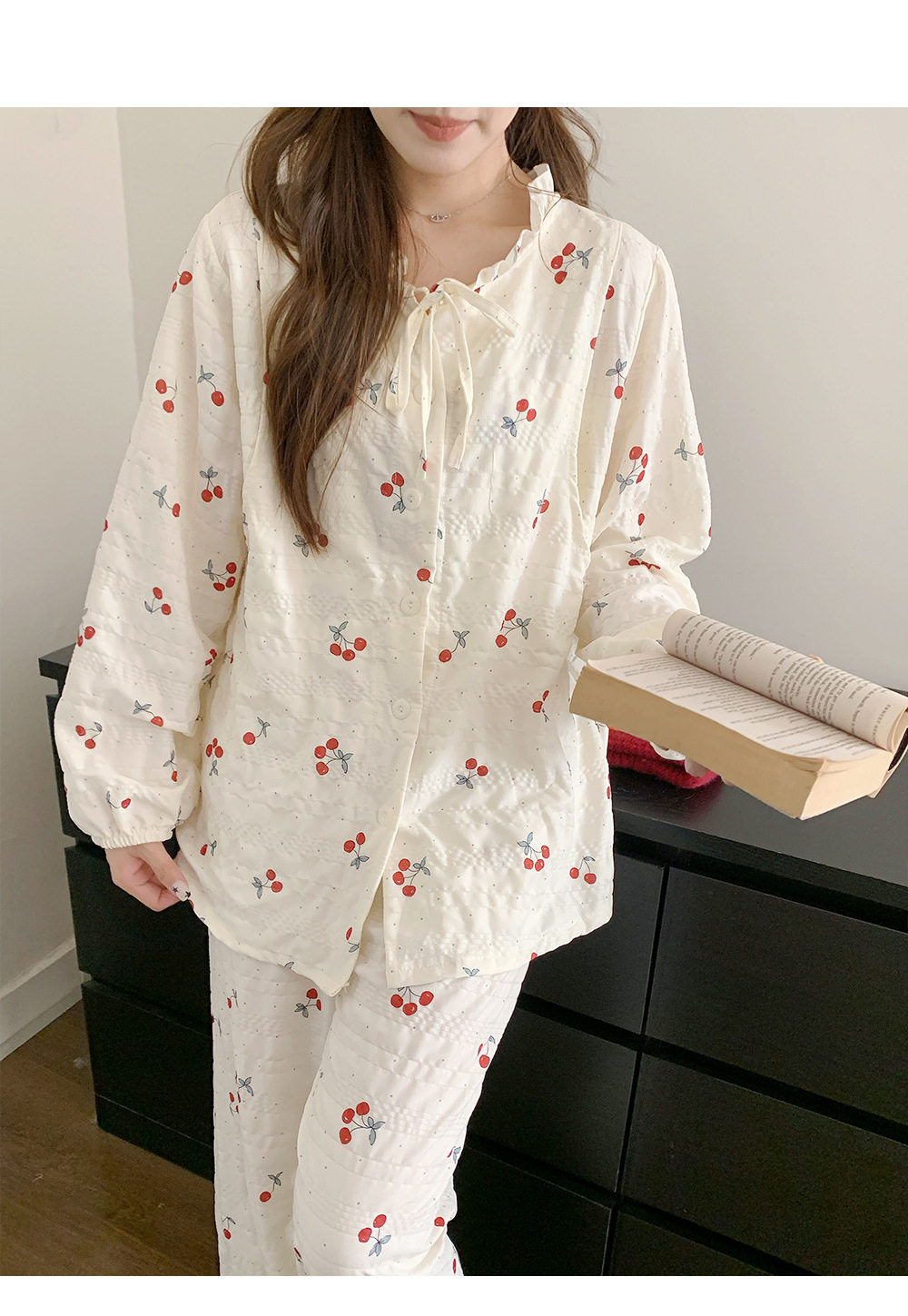 全棉纯棉云朵棉可拆卸胸垫产后月子服2026年夏季产妇坐月子待产衣 — 14