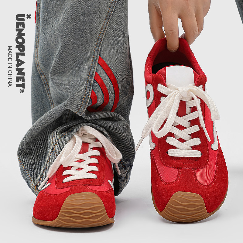 🌟 Wang yibo's pick! lightweight chunky sole retro sneakers 👟 Suitable ...