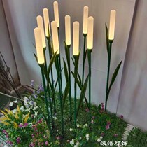 led glowing Reed light acrylic floor light outdoor lighting decorative light solar lawn plug landscape light