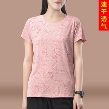 Shorts and Short-Sleeved Sports Suit for Women 2025 New Summer Thin Large Size Casual Morning Running Suit Fashionable Two-Piece Suit