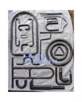 Processing round steel bent solid iron rod U-shaped triangle ring D-shaped oval ring hook and ring welding handle