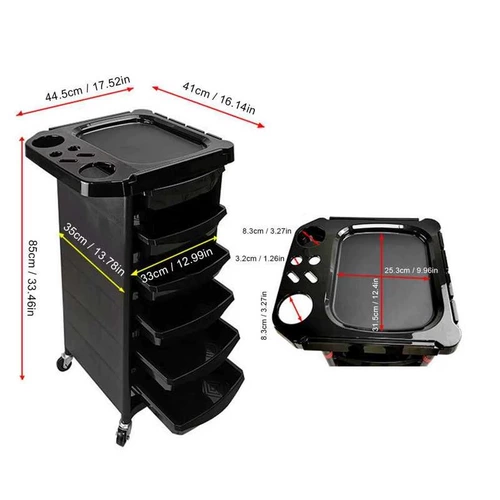 Корревая тележка с парикмахерской 5-слойная тележка для парикмахерской троллей