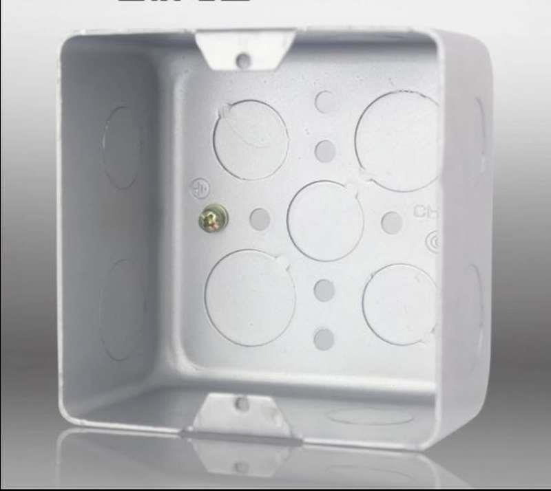 Electrician Switch Socket Bottom Case Five Holes Internet Phone Floor Socket Ground Plug in Dark Box 100 * 100 * 60-Taobao