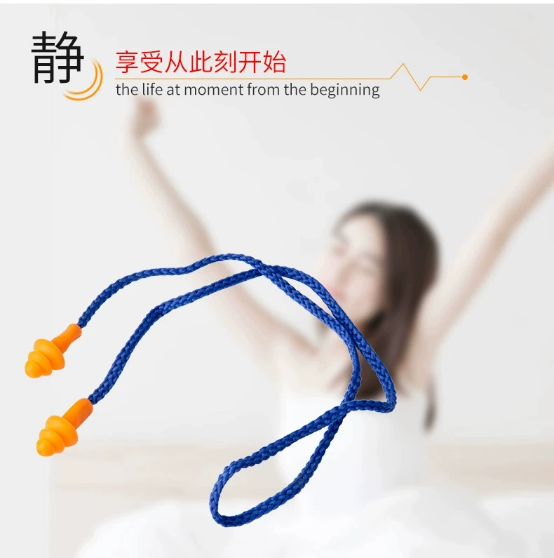 Nút tai công nghiệp siêu cách âm chống ồn khi ngủ giảm tiếng ồn nhà máy xưởng máy móc có dây silicone chống ngáy chống ồn