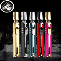 JOBON Threé Turbo Metal Blue Big Flame Gas Lighter Spring Gun