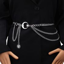 1Pc Moon Multilayer Metal Chain Waist Chain Ladies Waist Cha