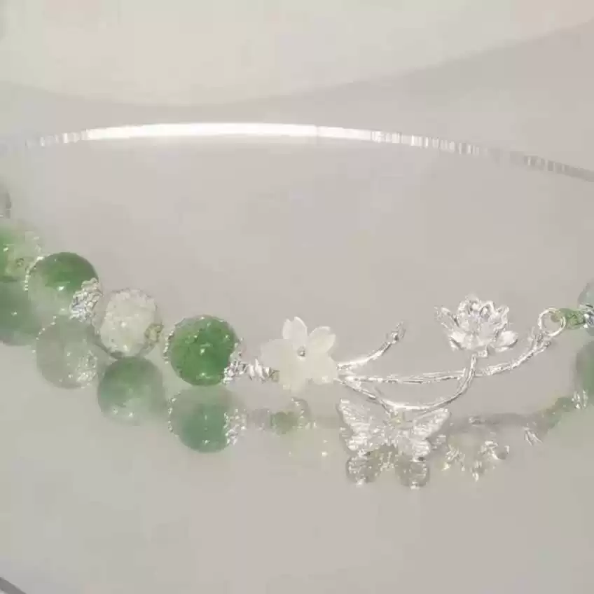 Популярный браслет в стиле Китайского украшения из Цзинь, antique butterfly bracelet retro cool niche design jewelry half bracelet beaded
