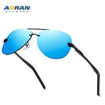 欧美新款铝镁偏光太阳镜男士蛤蟆镜司机驾驶镜无框墨镜女太阳眼镜