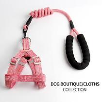 Cross-border best-selling pet leash dog harness small and medium-sized dog round rope harness