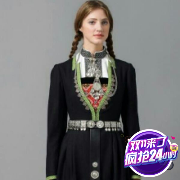 Long sleeves Cultivation Temperament Brief Shirt Spring Clothing Russian ethnic dance to the national dance Costume Xin Jia Attire