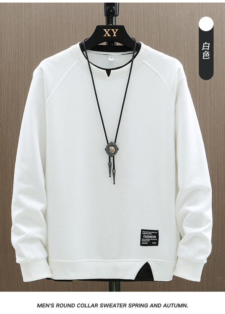 Herren Langarm Pullover Rundhals Herbst Strickpullover Modern_voghion.com