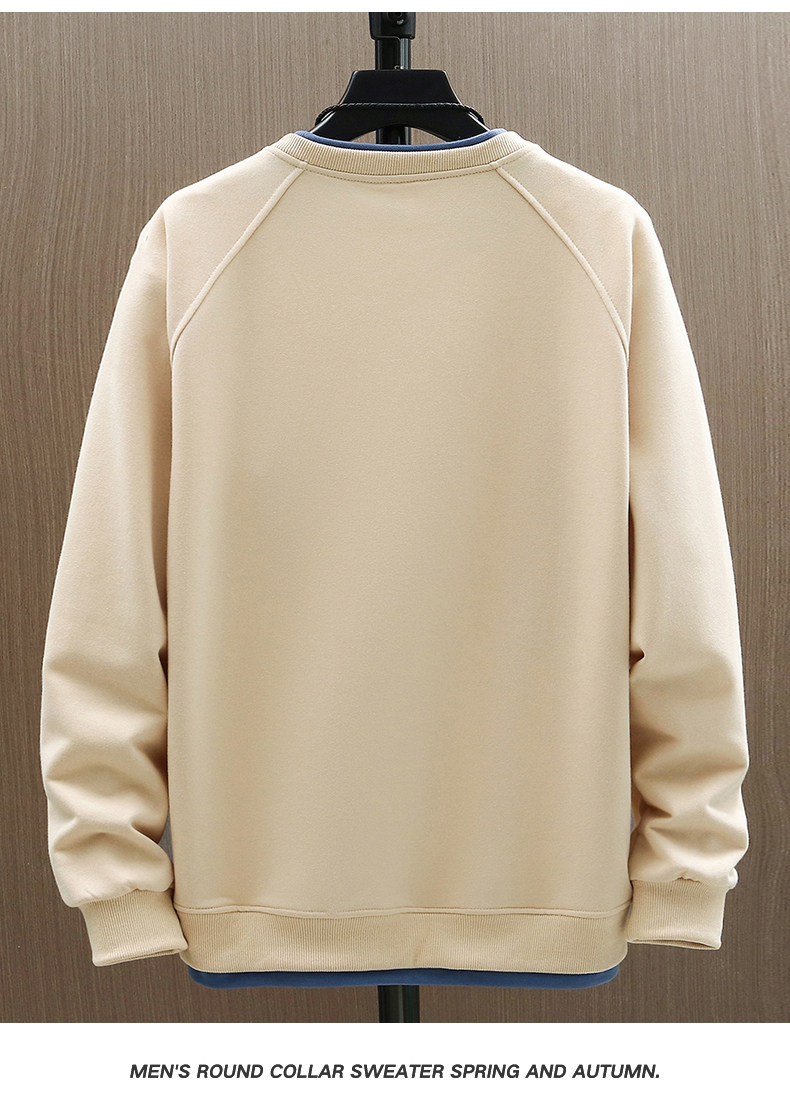 Herren Langarm Pullover Rundhals Herbst Strickpullover Modern_voghion.com