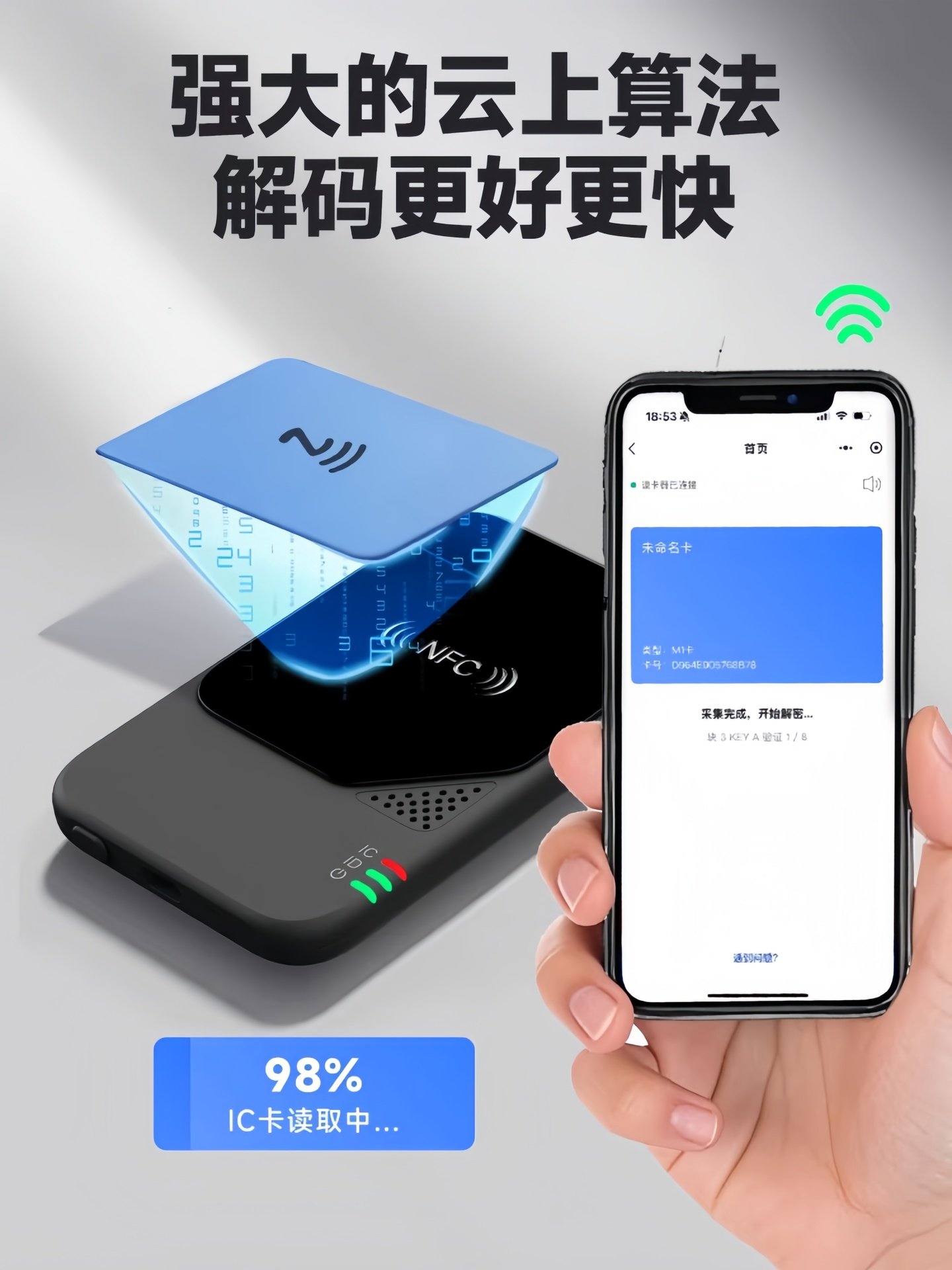 Nfc Card Reader and Writer, Access Control Card Reader, Universal Decoding and Copying, Community Icid Elevator Card Encryption Card Duplication