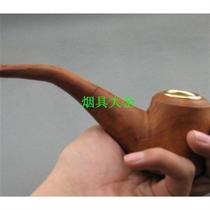 Extra large mountain jujube old-fashioned pipe dry tobacco bag hand-carved pure solid wood