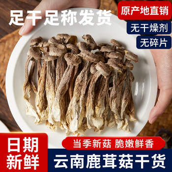 Deer Antler Mushroom Dried Goods, Deer Antler Fungus, Yunnan Specialty Grade, Yunnan Mushrooms, Dried Crispy Mushrooms, Official Flagship Store 500g