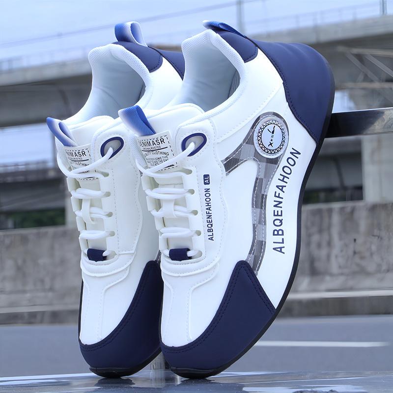 Qiao Zhou Genuine Men's Shoes 2026 Autumn and Winter New Leather Thick-Soled Sports Dad Shoes Men's Lightweight Casual Running Shoes Qiao Zhou Genuine Men's Shoes 2026 Autumn and Winter New Leather Thick-Soled Sports Dad Shoes Men's Lightweight Casual Running Shoes