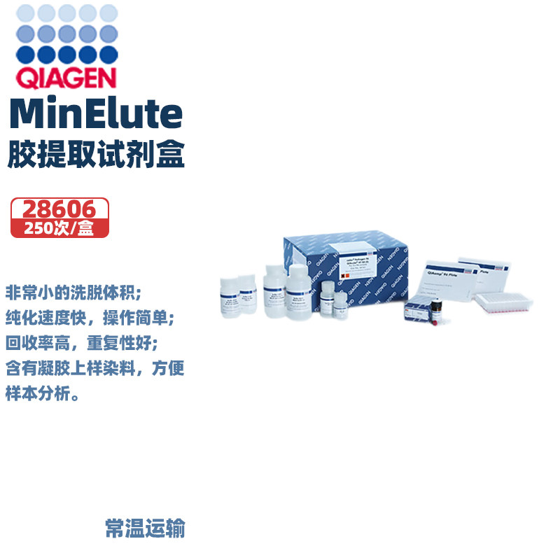 Qiagen 28606 MinEute胶回收试剂盒 MinElute Gel Extraction Kit(250) 250次/盒