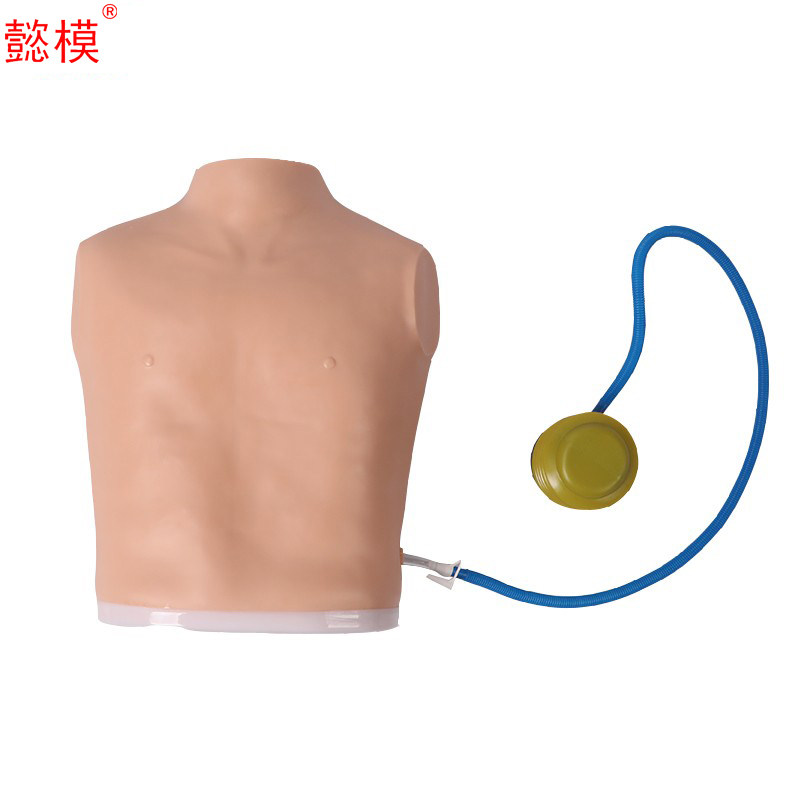 懿模 L66胸腔穿刺引流模型气胸液胸术后护理解刨结构带视窗教学练习用假人体仿真模具