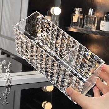 Makeup brush storage barrel transparent acrylic pen barrel