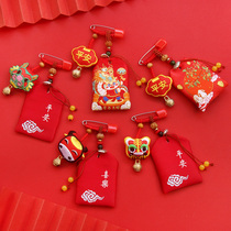 Baby pendant portable newborn baby baby shock pin collection fetal hair blessing bag safety brooch